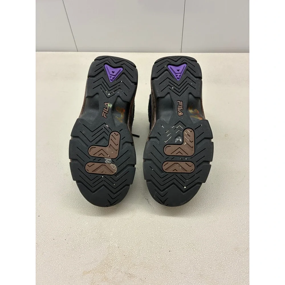 Fila Grant Hill 2 Kids Sneakers Multicolor Tapestry Brown Suede 3BM01382-972